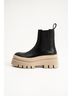 Copenhagen Studios 100% Leather Black Tan Boots Size 12 - photo 4