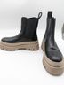 Copenhagen Studios 100% Leather Black Tan Boots Size 12 - photo 8