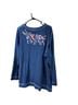 Cato Floral Blue Long Sleeve Blouse Size 3X - photo 2