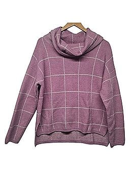 Lumiere Grid Windowpane Cowl Neck Sweater Casual Sweaters (view 1)