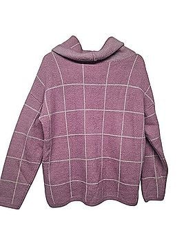 Lumiere Grid Windowpane Cowl Neck Sweater Casual Sweaters (view 2)