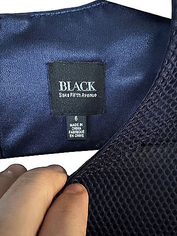 Black Saks Fifth Avenue Cocktail Dress (view 2)