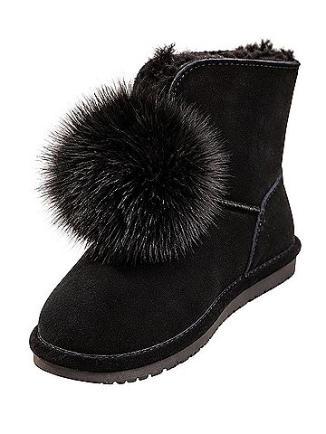 Bearpaw BearPaw Libby Pom Pom Ankle Boots (view 1)