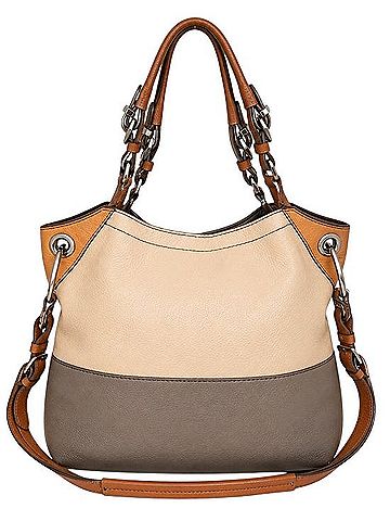 Oryany Colorblock Pebbled Leather Hobo Crossbody Shoulder Bag Hobo (view 2)