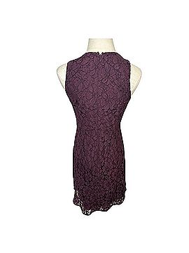 Ann Taylor Factory Petite Floral Lace Overlay Sheath Knee-Length Dress Cocktail Dress (view 2)