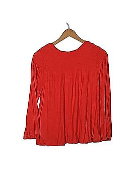 Free People Red Begonia Embroidered Top Long Sleeve T-Shirt (view 2)