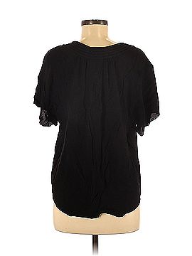 FRAME Frame Short Sleeve Silk Top (view 2)