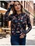 Johnny Was Ardell Mock Floral Tee Long Sleeve Blouse - photo 7
