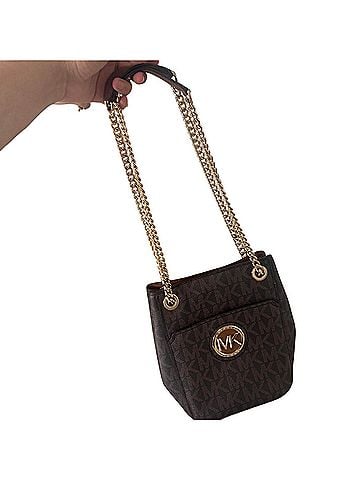 Michael Kors Leather Bucket Bag (view 2)