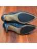 Donald J Pliner Bow Print Blue Boots Size 8 - photo 4