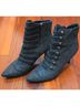 Donald J Pliner Bow Print Blue Boots Size 8 - photo 8