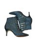 Donald J Pliner Bow Print Blue Boots Size 8 - photo 1