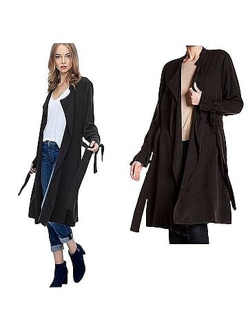 Splendid Sandwash Twill Drape Trench Coat Trenchcoat (view 1)
