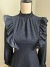 Express Polka Dots Blue Silver Cocktail Dress Size XXS - photo 4