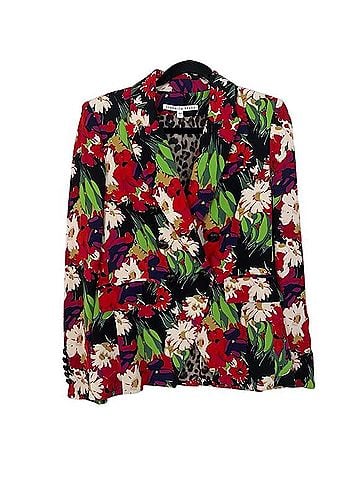 Veronica Beard Miller Floral Double-Breasted Dickey Blazer Blazer (view 1)