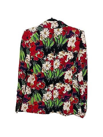 Veronica Beard Miller Floral Double-Breasted Dickey Blazer Blazer (view 2)