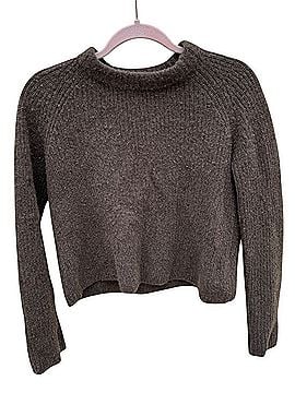Quince Ribbed Mock Neck Sweater Cashmere Pullover Sweater (view 1)
