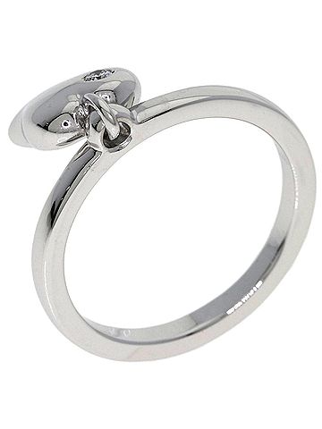 Christian Dior Christian Dior Dior Heart Charm Diamond Ring #52, 18K White Gold, Women's. (view 2)