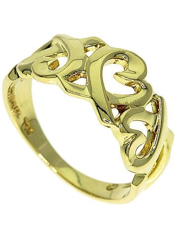 Tiffany & Co. Tiffany &amp; Co. Triple Loving Heart Ring, 18K Yellow Gold, Women's. (view 1)