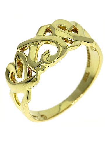 Tiffany & Co. Tiffany &amp; Co. Triple Loving Heart Ring, 18K Yellow Gold, Women's. (view 2)