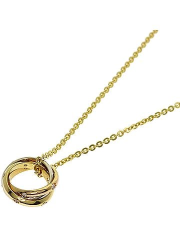 Cartier Cartier Trinity Diamond Necklace 18K Yellow Gold Pink White Women's CARTIER (view 1)
