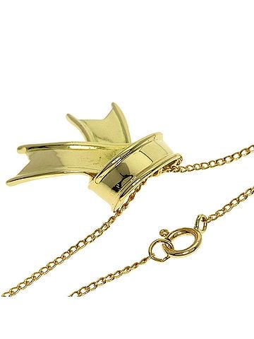 Tiffany & Co. Tiffany &amp; Co. Ribbon Motif Necklace, 18K Yellow Gold, Women's. (view 2)