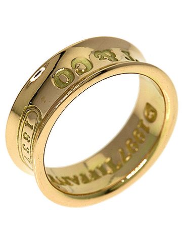 Tiffany & Co. Tiffany &amp; Co. 1837 Ring, 18K Pink Gold, Women's. (view 2)