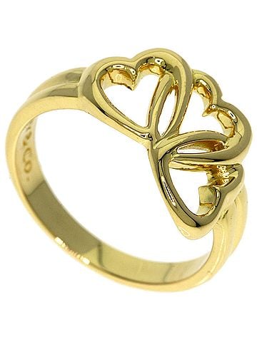 Tiffany & Co. Tiffany &amp; Co. Triple Heart Ring, 18K Yellow Gold, Women's. (view 1)