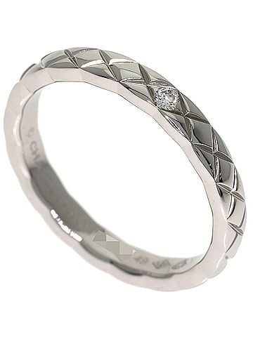 Chanel Chanel Coco Crush 1P Diamond Ring #49 Platinum PT950 Women's CHANEL (view 1)