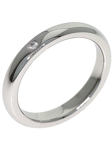 Tiffany & Co. Tiffany &amp; Co. Wedding 1P Diamond Ring, Platinum PT950, Women's Ring. (view 2)