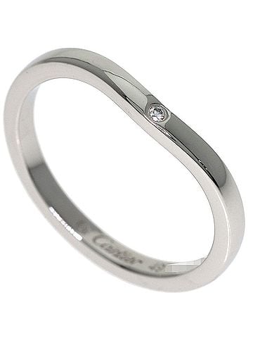 Cartier Cartier Ballerina 3P Diamond Ring #49 Platinum PT950 Women's CARTIER (view 1)
