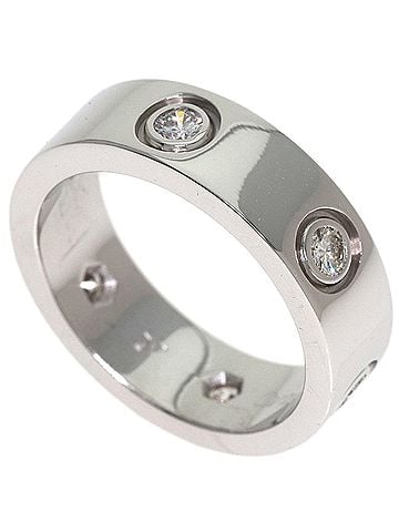 Cartier Cartier Love Ring, Full Diamond, 18K White Gold, Women's CARTIER (view 1)