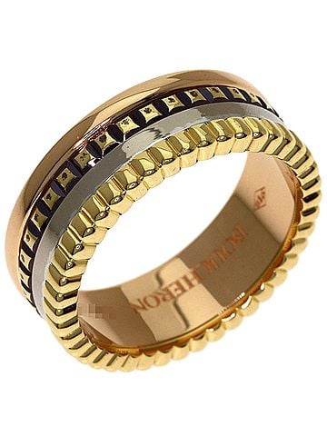 Boucheron Boucheron Quatre Classic Small #50 Ring - 18K Yellow Gold, White Pink Gold Women's (view 2)