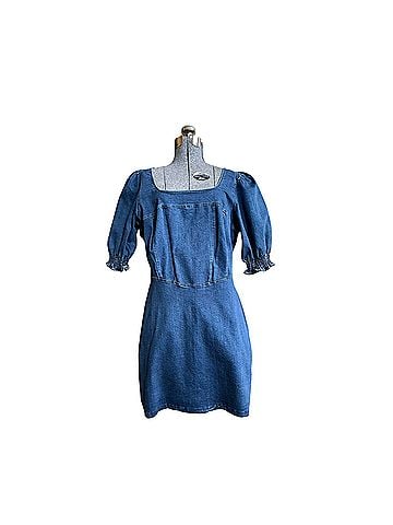 Betsey Johnson Peplum Denim Cocktail Dress (view 1)