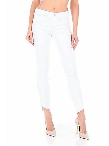Fidelity Women's Sola Ankle Jeans in White Riot (view 2)
