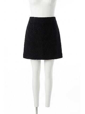 Closed A-Line High Rise Sweater Mini Skirt in Black (view 1)