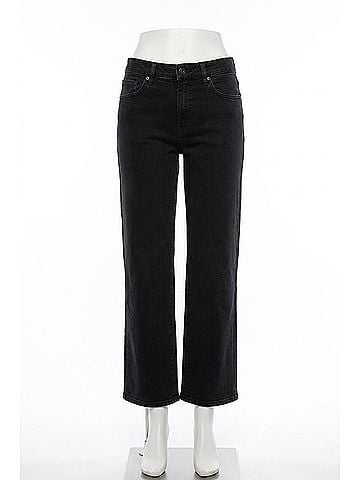 Abrand Jeans 99 Low And Wide Jeans in Black Box (view 1)