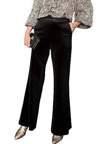 Traffic People Corduroy Clan Trouser Pants in Black (view 2)