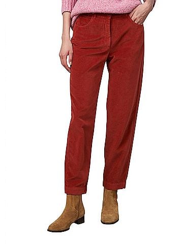 Hartford Pepite Velvet Pants in Spice (view 2)
