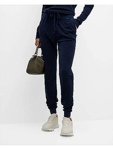 Sol Angeles Loop Terry Wide Leg Pant in Indigo (view 2)