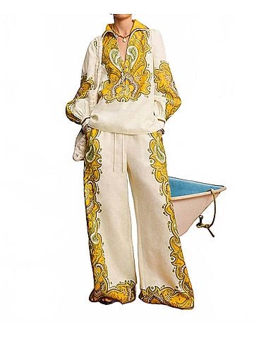 ALEMAIS Porter Pant in Cream (view 2)