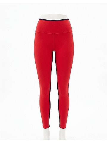 Splits 59 Easton Rigor High Waist 7/8 Leggings in Pirate Red/Indigo (view 1)