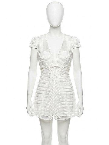 C/MEO Collective Women's Once Too Often Romper in White (view 1)