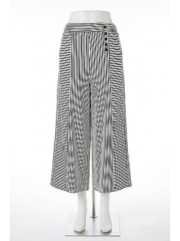 Coco + Carmen Women's Dahlia Striped Textured Pants in Grey (view 1)