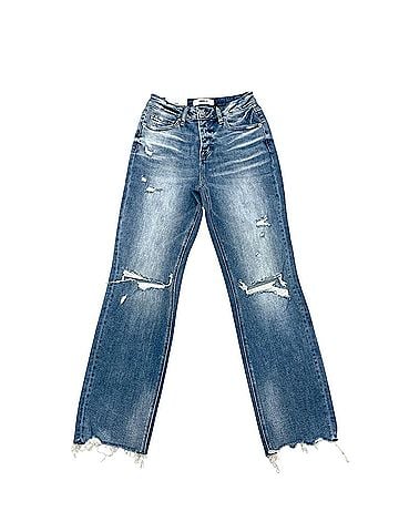 Mica Women Norah High Rise Straight Leg Jeans in Medium Wash (view 1)