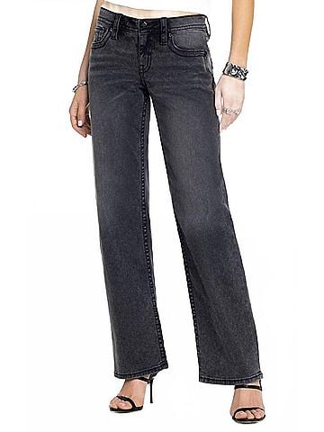 Miss Me Low Rise Wide Leg Jeans in Midnight (view 2)