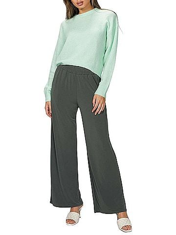 Lanston Philosophy Wide Leg Pocket Pant in Army (view 2)