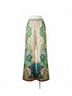 ALEMAIS Brown Florence Pants in Multi Size 4 - photo 1