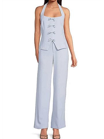 Lucy Paris Valli Trouser Pants in Blue (view 2)