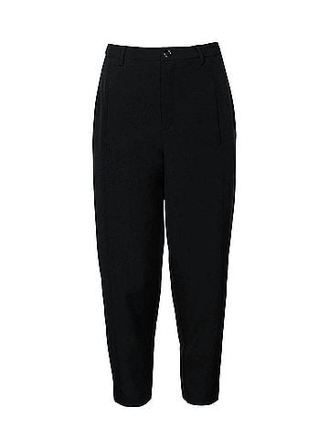 Studio M Radish High-Rise Balloon Tapered Pants in Black (view 1)